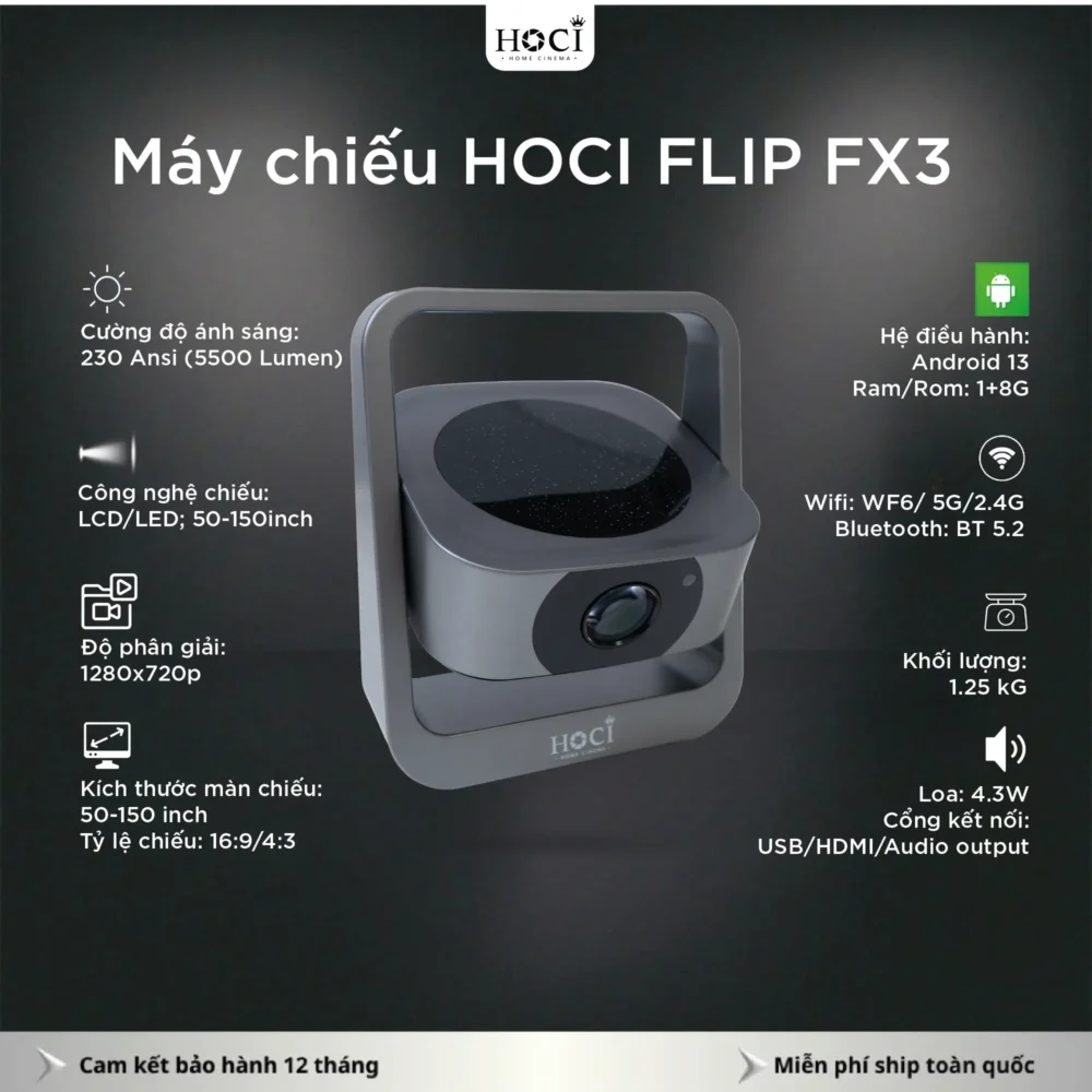 Máy chiếu HOCI FLIP FX3 - Hình ảnh 3